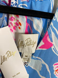 New Lilly Pulitzer Camri Halter Romper Dress, M with Attached Shorts