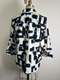 New Retail $89 No Iron Blockade Chico's Top, 8