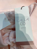 New Calia Pink Puff Sleeve Polo Top, XXL
