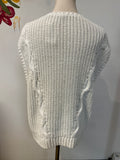 Talbots White/Ivory Sweater, L Petite