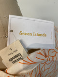 New Seven Islands White/Orange Rayon Dress, L