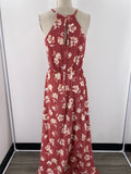 French Grey Pink Dress, M