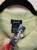 New Justify Green Embossed Terry Romper, XL