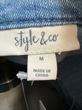 Style & Co Denim Jacket, M
