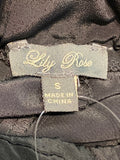 Lily Rose Black Romper, S