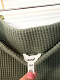 Aerie Green Waffle Knit 30" Inseam Pants, L