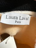 Laura Laval Tan/Black Sweater, L