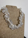 Clear Choker Necklace, 14"