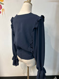 Gracia Navy Top, L