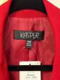 Kasper Red Blazer Jacket, 18W