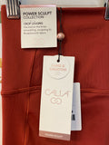 New Calia Dark Clay Crop Leggings, S