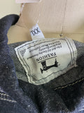 Fashion Denim Upcycled Jacket, XXL