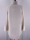 Allison Brittney White/Ivory Chenille Tunic Sweater, L