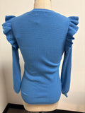 &Merci Blue Sweater, S