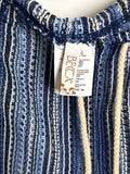 Becca Blue 33" Inseam Coverup Swim Side Slit Pants, M