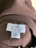 CeCe Black Sweater, L