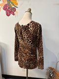 Boston Proper Animal Print Cardigan, S