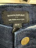 Banana Republic Mid Rise Bootcut 29" Inseam Jeans, 28 (6)
