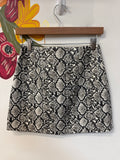 H&M Snake Print Faux Leather Skirt, 4