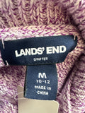 Lands End Purple Drifter Sweater, M