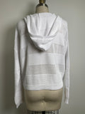 DKNY White Open Stitch Sweater, M/L