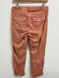 White House Black Market Mid Rise Straight Crop 26" Inseam Cuffed Jeans, 4