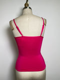 Klassy Network Pink Built in Bra Brami Tank, S