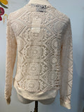 Liv Los Angeles Cream Sheer Jacket, M