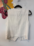 Zara White/Ivory Vest, XS