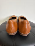 New without tags Clarks Caramel Leather Sara Bay Shoes, 11 Wide