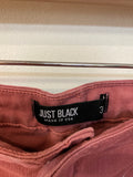 Just Black Pink Denim Shorts, 30 (10)