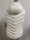 New Retail $150 Lauren Ralph Lauren White Puffer Vest, L