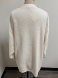 Love Tree White Chenille Sweater, L