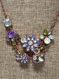 Betsey Johnson Garden Floral Necklace, 16"-18