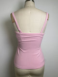 New Klassy Network Pink Built in Bra Brami Tank, M