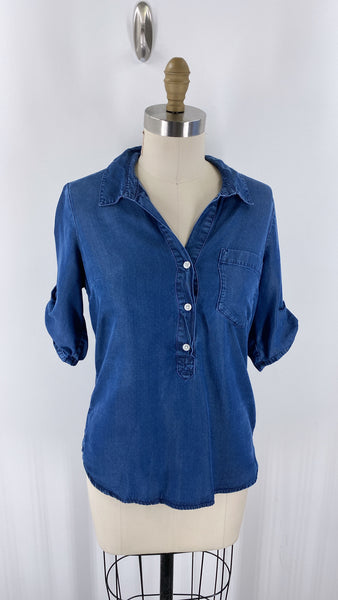 Lucky Brand Blue Top, S