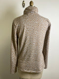 Beach Lunch Lounge Animal Print Turtleneck Top, M