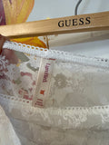 New Lyre Bird White Lace Anthropologie Skirt, XL