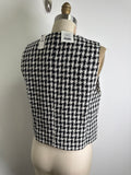 New Talbots Black Houndstooth Vest, 6