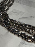 Silver Metal Belt, 32"-36"