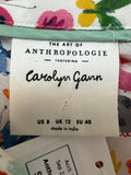 Anthropologie Carolyn Gavin 100% Silk Butterfly Top, 8