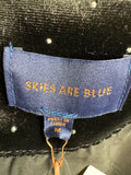 New Skies Are Blue Black Open Front Jacket, M