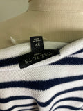 Talbots White/Blue Stripe Dress, 2X