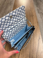 New Scout Decker Blue Crossbody Bag, 7.25"x4.5"