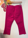 Loft Pink Kick Crop 22" Inseam Jeans, 4