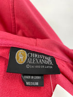 Christine Alexander Pink Hooded Cardigan, M