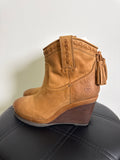 Ariat Brown Leather Boots, 5.5