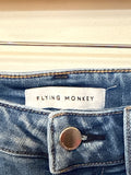 Flying Monkey 27" Inseam Cuffed Jeans, 27 (4)