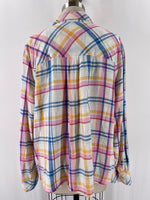 Candance Cameron Bure Plaid Top, XL
