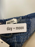 New Day + Moon Blue Strapless Dress, M